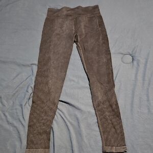 Aeropostale Black Ribbed Leggings